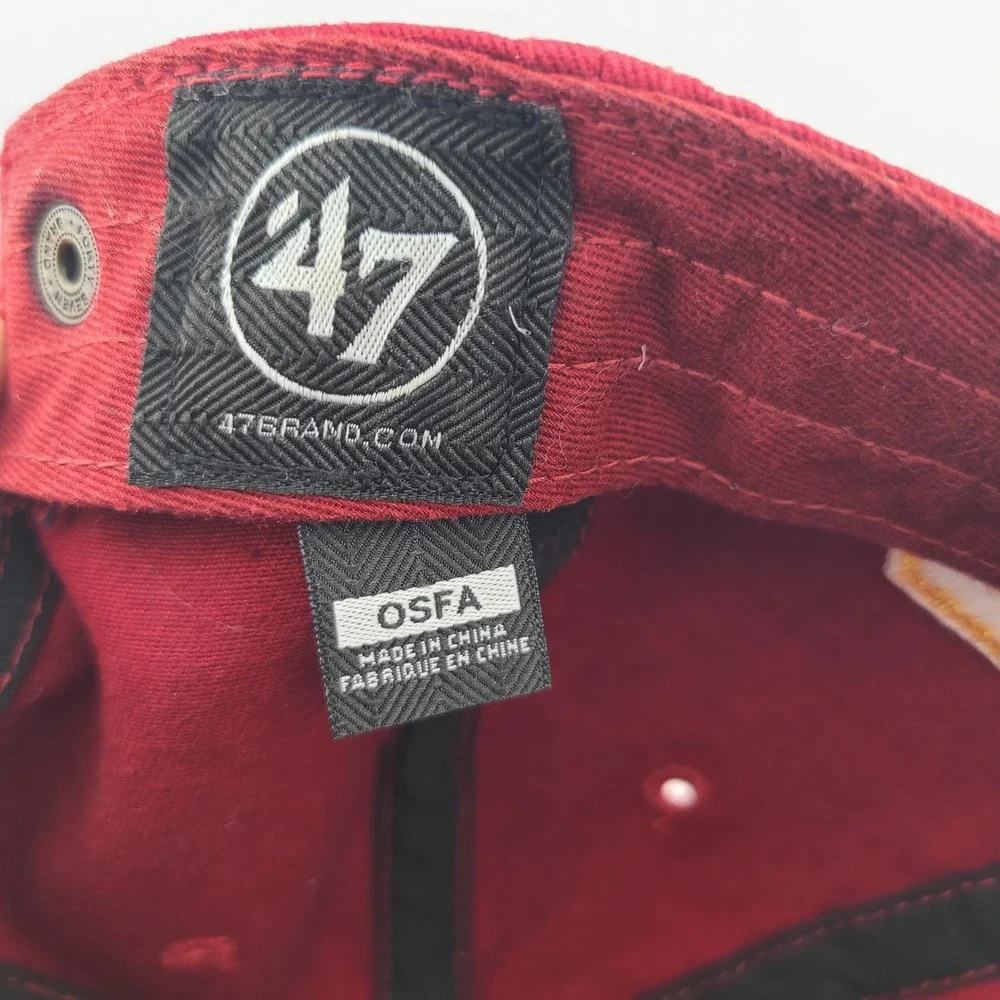 47' Brand Utah Jazz NBA Cap Mens One Size Burgundy Logo Adjustable Dad Hat